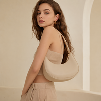 Grosir Tas Tangan Wanita Vintage 2026, Model Chic dengan Ritsleting dan Hiasan Rantai, Gaya Bohemian Ganda untuk Musim Panas, Dingin, dan Gugur