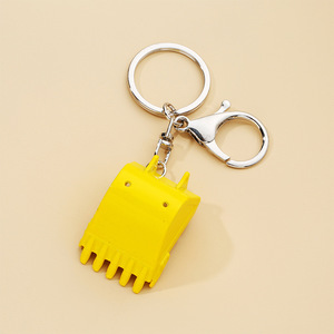 <span class=keywords><strong>Porte</strong></span>-clés promotionnel en métal 3D, motif pelle excavatrice, accessoire pour sac - Product Image 3