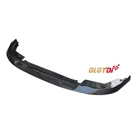 Spoiler Bumper Depan OLOTDI 3D Style Carbon Black dengan Lubang Sensor Park Assist untuk Seri 3 G20/G80 M Sport M Tech LCI 2022+ Baru