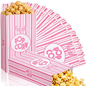 Sacs à <span class=keywords><strong>popcorn</strong></span> en papier à fond plat, jetables, résistants à l'huile, anti-fuite, pour portions individuelles - Product Image 2