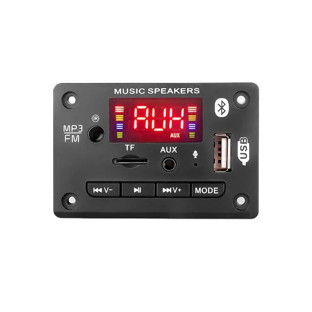 5V 12V 5.0 Car MP3 Decoder Board with Call FM Radio DIY Sound Box TF Card USB Player