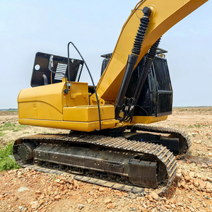 รถขุด CAT 320 มือสอง แบบตีนตะขาบ สีเหลือง อุปกรณ์ก่อสร้าง เครื่องจักรขุดดินสำหรับงานหนัก - Product Image 1
