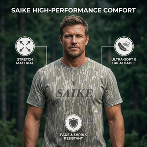 Camiseta <span class=keywords><strong>de</strong></span> Pesca Personalizada con Protección Solar UPF 50, <span class=keywords><strong>Manga</strong></span> Larga, Secado Rápido, Transpirable, Material Elástico, Camiseta <span class=keywords><strong>de</strong></span> Caza con Camuflaje, <span class=keywords><strong>Manga</strong></span> <span class=keywords><strong>Corta</strong></span> - Product Image 3