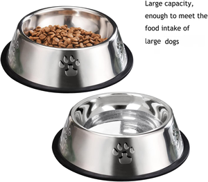 Tazón para Perros de Acero Inoxidable Pulido Antideslizante y Fácil de Limpiar, para Perros Pequeños y Grandes, Venta al Por Mayor - Product Image 4