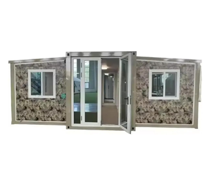 20ft Sang Trọng Hiện Đại <span class=keywords><strong>Modular</strong></span> Thép Mạ Kẽm Container Nhà Có Thể Tháo Rời Prefab Không Thấm Nước Chống Gió Cắm Trại Nhà Cho Ngôi Nhà - Product Image 3