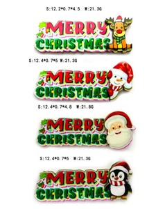 Factory <strong>Custom</strong> Logo MDF Wood <strong>Fridge</strong> <strong>Magnet</strong> with Opener Christmas Tree Claus Santa Snowman <strong>Magnet</strong> Stickers for Winter Holiday - Product Image 4