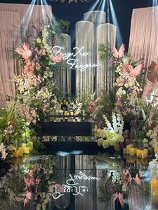 M544 Event <strong>Wedding</strong> Stage Walkway Aisle Floor Mirror Carpet Panel Mirror Sheet Mirror Carpet <strong>Wedding</strong> - Product Image 6