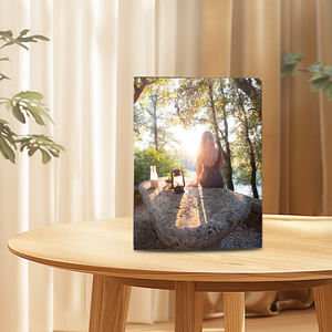 Coppie lettere d'amore scritte a mano o <span class=keywords><strong>foto</strong></span> <span class=keywords><strong>di</strong></span> <span class=keywords><strong>gruppo</strong></span> personalizzazione regalo e festività in bianco cornice cubo <span class=keywords><strong>di</strong></span> sublimazione in PVC - Product Image 3