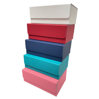 Torson 400 + Jeu de cartes à collectionner Flip Board Boîte de pont en cuir PU durable avec un design élégant pour un stockage sécurisé des cartes à jouer