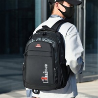 Sac à dos en polyester Oxford à fermeture éclair pour les étudiants du campus, avec protection de la colonne vertébrale, grande capacité, sac à dos pour homme