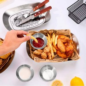 Custom Logo Eco-Friendly Stainless Steel <b>Sauce</b> Dishes & Ramekin Bowls-Reusable Stackable Party Appetizer Bowls - Product Image 5