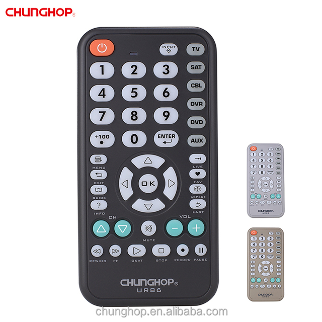 6 Devices in 1 Remote UR86 Universal TV Remote Control Chunghop