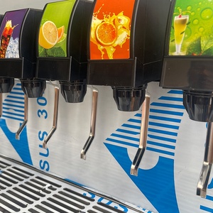 Distributeur de boissons gazeuses commercial 8 valves, machine automatique de boissons post-mix avec glace intégrée pour restaurant - Product Image 4