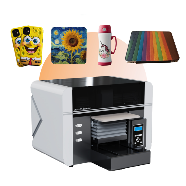LINKO Factory Wholesale Fully Automatic A3 UV Flatbed Digital Printing Inkjet Print Machine for Glass Bottle Sticker Printed