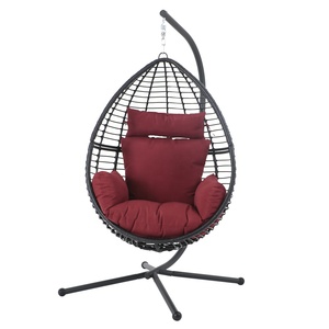 Swing <span class=keywords><strong>huevo</strong></span> mimbre forma <span class=keywords><strong>silla</strong></span> Durable de mimbre al aire libre muebles de mimbre <span class=keywords><strong>colgante</strong></span> <span class=keywords><strong>silla</strong></span> <span class=keywords><strong>huevo</strong></span> con soporte por la piscina - Product Image 5