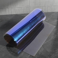 Film pour vitres de voiture effet caméléon, changement de couleur, irisé, substrat PET 2 mil, blocage UV 99%, isolation thermique, anti-éblouissement, film solaire