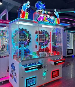 เครื่องเกมคีบตุ๊กตาหยอดเหรียญแบบสองผู้เล่น แฮปปี้ โคล่า สำหรับใช้ในร่ม  รางวัลของรางวัลจากเกมเครน  สำหรับสวนสนุก  220V ปลั๊กแบบ US - Product Image 2