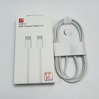 Cable de Carga Rápida PD de 60 W, 1 m, Trenzado de Nailon, Tipo C a Tipo C, Cable de Carga USB-C a USB-C de Alta Velocidad para iPhone 15/16/17