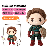 Peluche personnalisée de personnage de dessin animé ou anime, jouet en peluche doux, sur mesure, OEM ODM, pour fans de la série télévisée Soldiers Boys Knight