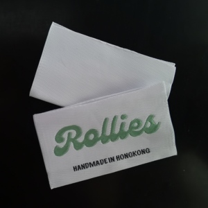 Etiquetas Tejidas Personalizadas con Logotipo para Ropa, Etiqueta Adhesiva Termoadhesiva, Etiquetas de Tela de Algodón con Hilo Damasco, Etiquetas Termoadhesivas para Camisetas y Prendas - Product Image 5