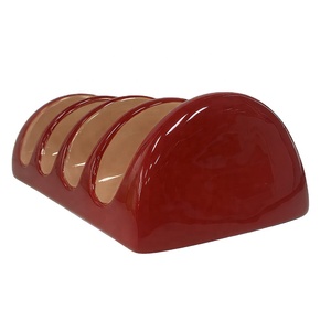 Moderno y Exclusivo Porta Tacos de Porcelana Roja Ecológica y Duradera con Logotipo Personalizado para Uso en el Hogar o Restaurantes, Diseño Mexicano Festivo - Product Image 6