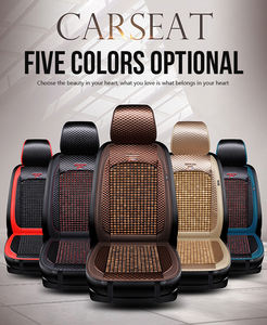 Funda de asiento con cuentas de madera para coche, cojín transpirable con ventilación trasera, 2022 - Product Image 6