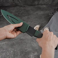 Ensemble de couteaux de cuisine multifonctionnels durables pour la maison, 5 pièces, acier inoxydable 3Cr13, ambidextres, manches en plastique, lame de 6 à 9,9 pouces