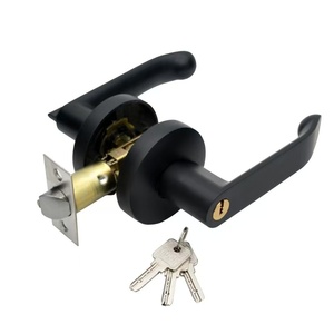Robuster Türdrücker aus Aluminiumlegierung Antik-Bronze Türknauf-Schloss mit Drehknopf-Set für Innentürgriffe - Product Image 1