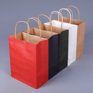 Tùy chỉnh in <span class=keywords><strong>Kraft</strong></span> túi giấy cho siêu thị sử dụng cho cà phê sữa trà Baking Takeaway quà tặng bao bì - Product Image 6