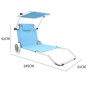 Ghế xếp dã ngoại ngoài trời mới năm <span class=keywords><strong>2026</strong></span>, có bánh xe và mái che nắng, kiểu balo, dùng được ở biển - Product Image 5