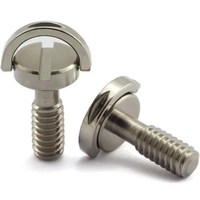 Tornillos y Tuercas de Montaje para Trípode de Cámara de Acero Inoxidable de Alta Calidad de 1/4 Pulgada, Soporte Oculto para Cámara con Anillo de Eje Largo en D, Personalizable de Fábrica
