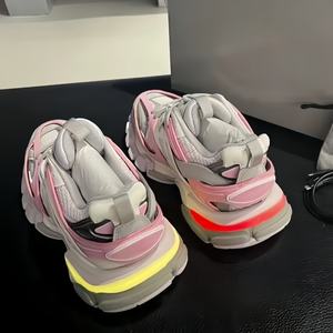 Chaussures de luxe de créateur, baskets rétro, qualité supérieure, chaussures décontractées pour hommes et femmes, style course à pied, sport, marche, lacets avec boîte - Product Image 4