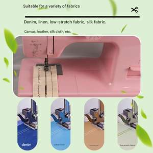 เครื่องเย็บขนาดเล็กแบบใช้ไฟฟ้าใช้ในบ้านงานเย็บ520ขนาดเล็กสำหรับใส่เสื้อผ้าใช้ในบ้านเวลาเดินทางแบบ DIY - Product Image 6