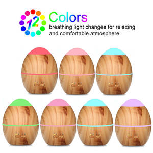 Diffuseur d'arômes créatif pour la maison, mini, effet bois, 300 ml, avec lumière LED et minuterie, pour humidificateur d'ambiance - Product Image 3