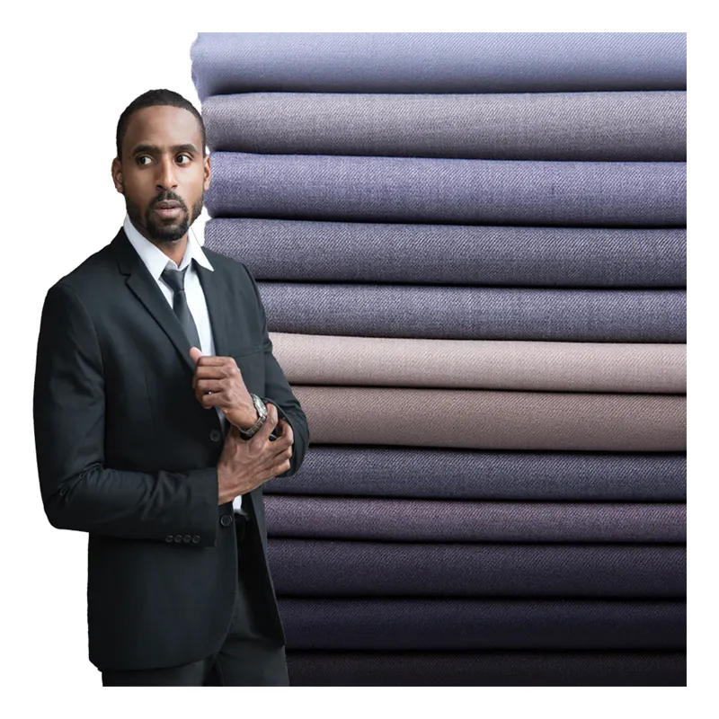 Vải Tơ Nhân Tạo 80% Polyester 20% Nhuộm Màu Trơn Cho Quần Áo Đồng Phục