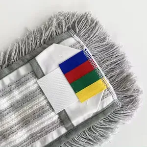 Professional Manufacture Microfiber Fringed Cut-End Mop Head Washable Replacement With Unique Design