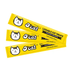 Factory Wholesale Cat Wet Food Chicken Flavor Cat Treats Natural Creamy Snack Wet Food For Cat