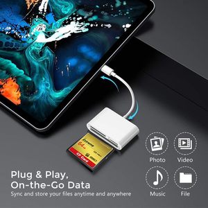 High Speed Data Transfer 3-Slot <strong>USB</strong> <strong>Type</strong> <strong>C</strong> <strong>to</strong> CF SD <strong>TF</strong> 3 in 1 SLR <strong>Card</strong> <strong>Reader</strong> for Camera Laptop Tablet - Product Image 3