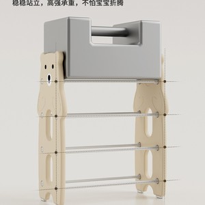 Children's Toy Storage Rack Multi Tier Floor Standing Baby Organizing Cabinet With Sorting <b>Bins</b> For 2-4 Years Kids - Product Image 4