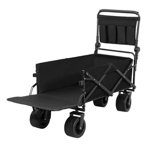 รถเข็นสุนัขสำหรับสุนัขขนาดใหญ่และขนาดกลาง รถเข็นสัตว์เลี้ยงแบบพับได้ เหมาะสำหรับการเดิน ตั้งแคมป์ และการช้อปปิ้ง - Product Image 5