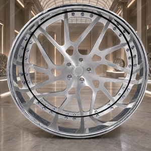 Jantes forgées à profil profond concave 20 21 22 pouces, couleur argent platine, 5x112 5x130 CB66.5 74.1, compatibles avec les SUV de luxe allemands et les berlines performantes - Product Image 1