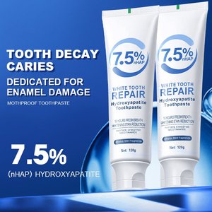 <span class=keywords><strong>Dentifrice</strong></span> 7,5 % Hydroxyapatite NHAP pour la réparation de l'émail, blanchissant, anti-caries, protection des dents sensibles, haleine fraîche, format portable - Product Image 3