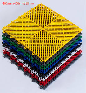 Dalles de sol modulaires en PP pour garage, tapis de drainage emboîtables pour lave-auto et parking - Product Image 5