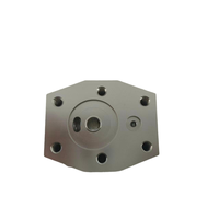 Bloque de Válvulas Hidráulicas de Aluminio, Pieza de Fresado de Precisión Octogonal, Anodizado Natural para Equipos Hidráulicos Industriales