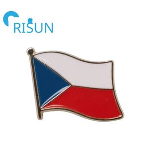 Usine tchèque républicain Prague voyage Souvenir broche Badge aimant personnalisé république tchèque carte drapeau chapeau casquette épinglette insigne emblème - Product Image 2