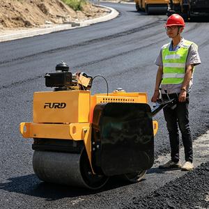 <span class=keywords><strong>Rodillo</strong></span> Compactador Vibratorio de 550 kg, Diésel/Gasolina, Marca FURD, con Certificación CE - Product Image 1