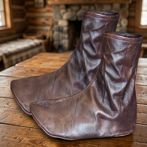 Men's Anti-Slip Casual Leather <b>Socks</b> - Product Image 3