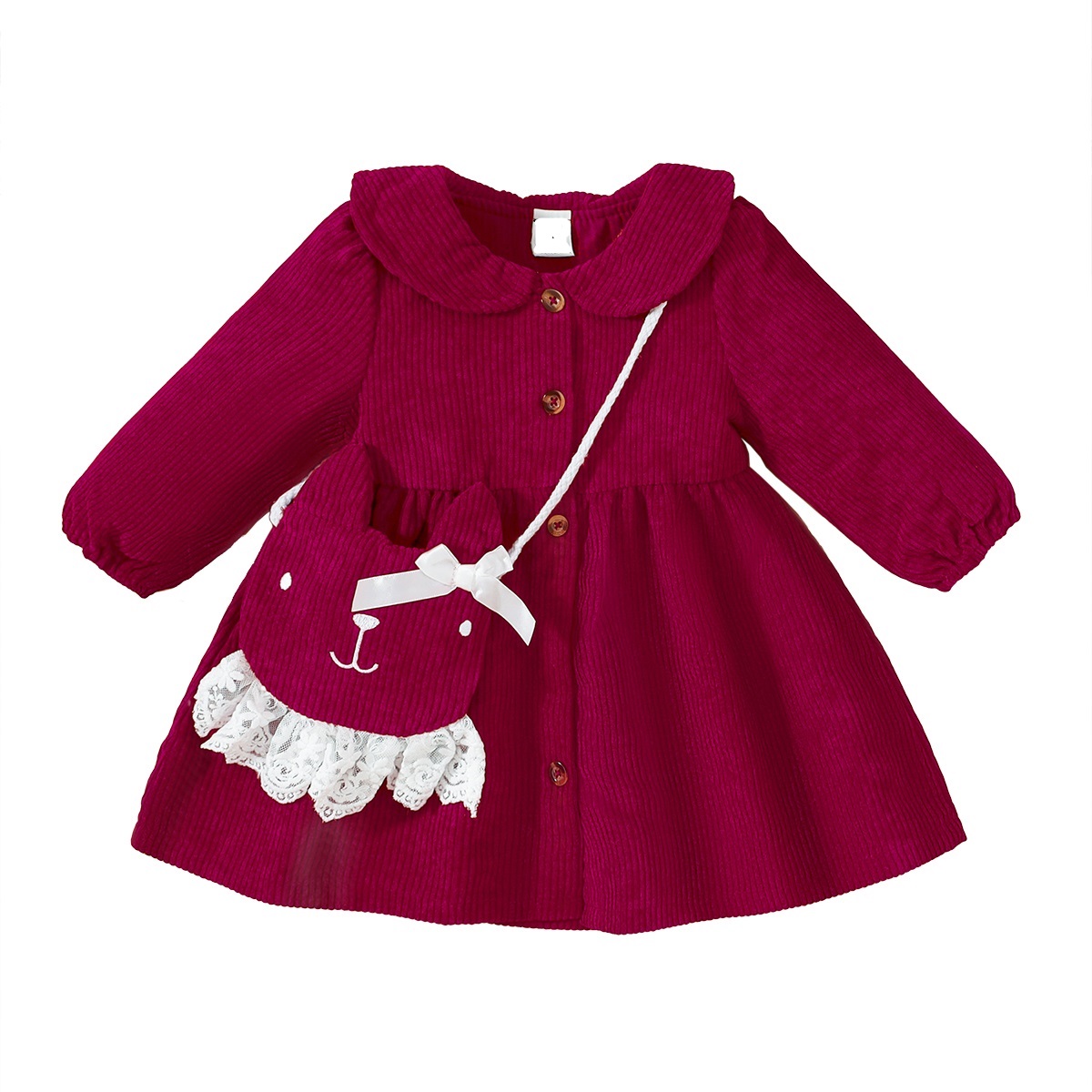 Baby Girls' Long Cotton Dress - Luxurious Spring/autumn Style Baby Girls' Long Cotton Dress - Luxurious Spring/autumn Style