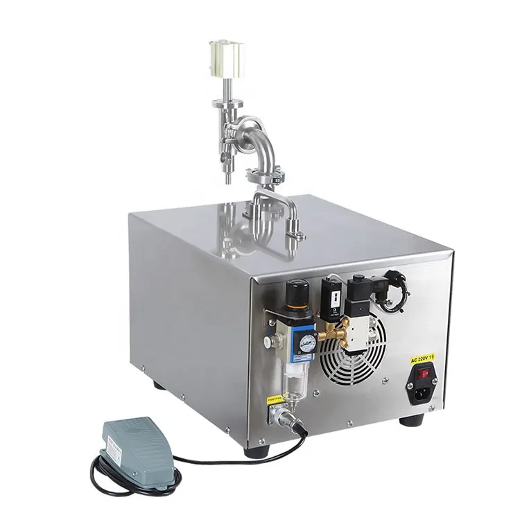 Machine de remplissage de liquide numérique automatique avec pompe à engrenages à buse pneumatique à tête unique pour huile et jus pour bouteilles de canettes d'eau