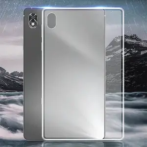 Nuevo Popular Color gelatina borde transparente blanco contraportada Color negro suave TPU protección tableta funda para Lenovo A5500